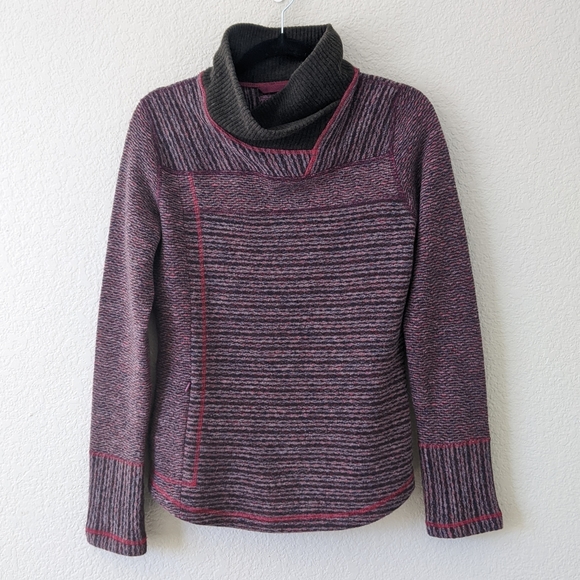 Prana | Sweaters | Prana Small Purple Striped Wool Eleanor Sweater |  Poshmark
